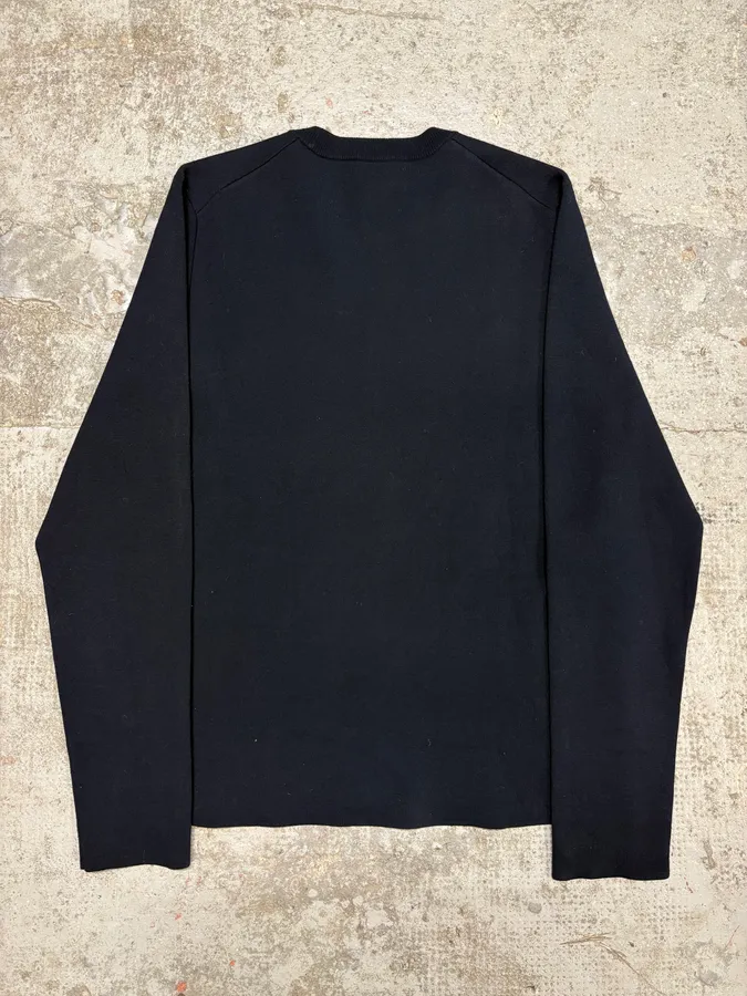 AW2015 Acne Studios Navy Wool Minimalist Sweater - Image 6