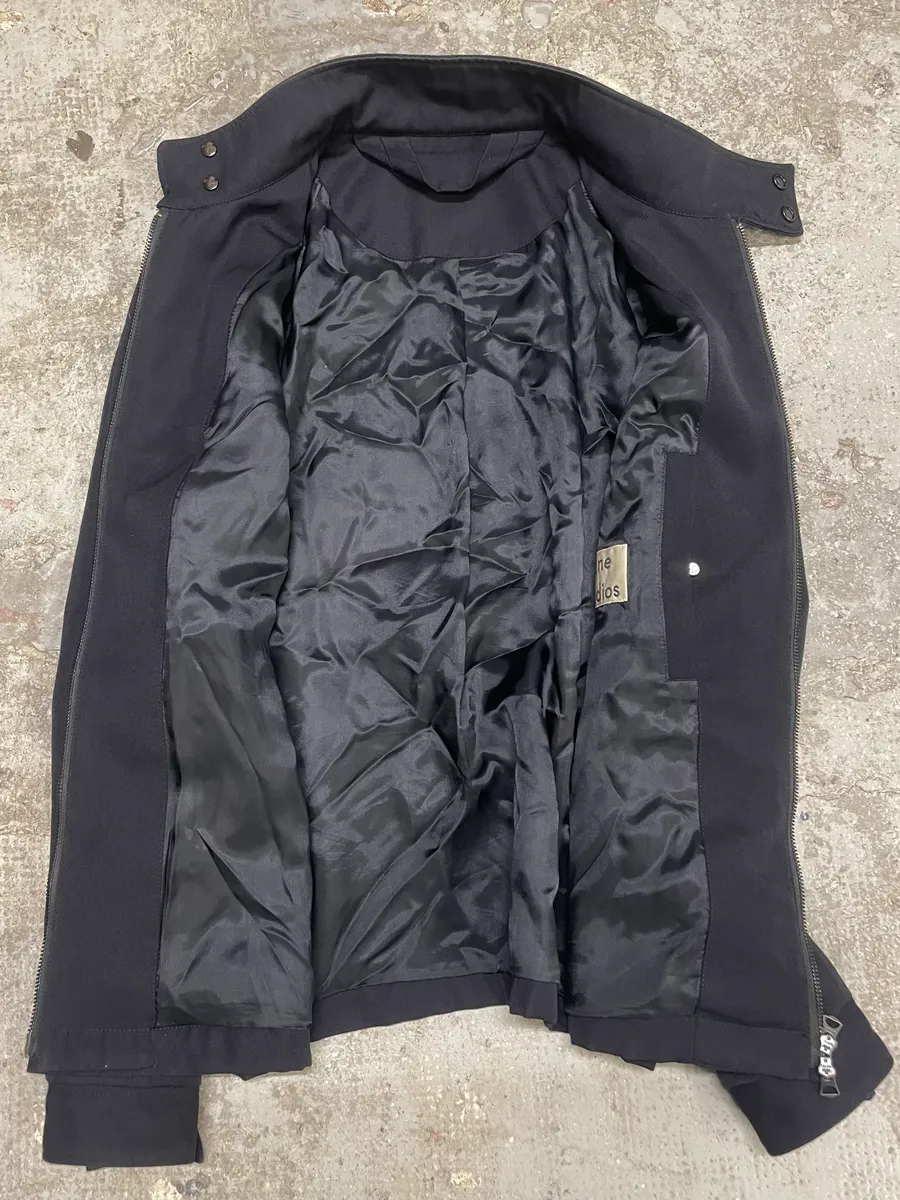 AW2015 Acne Studios Pure Navy Bomber Jacket - Image 7