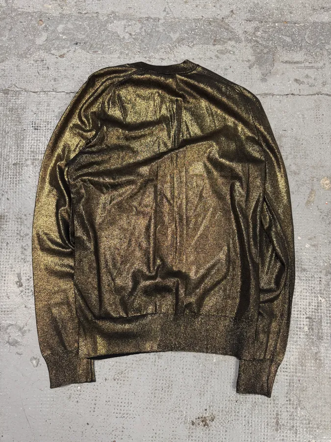 AW2015 Balmain Golden Buttons Shiny Sweater - Image 2