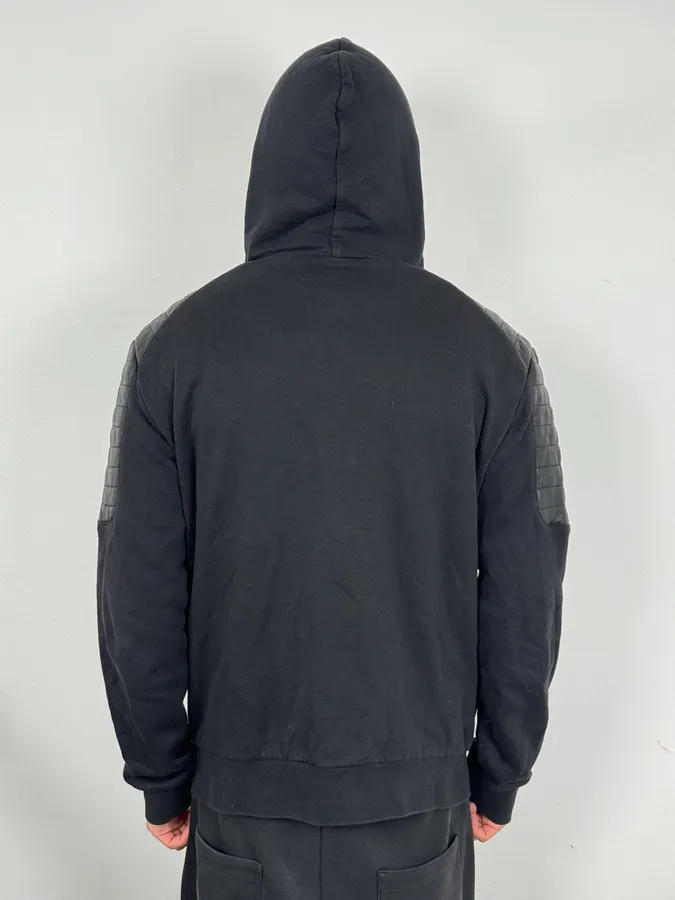 AW2015 Balmain x H&M Black Padded Zip-up Hoodie - Image 3