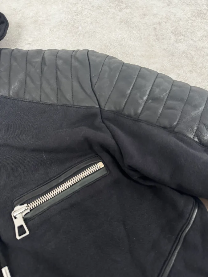 AW2015 Balmain x H&M Black Padded Zip-up Hoodie - Image 8