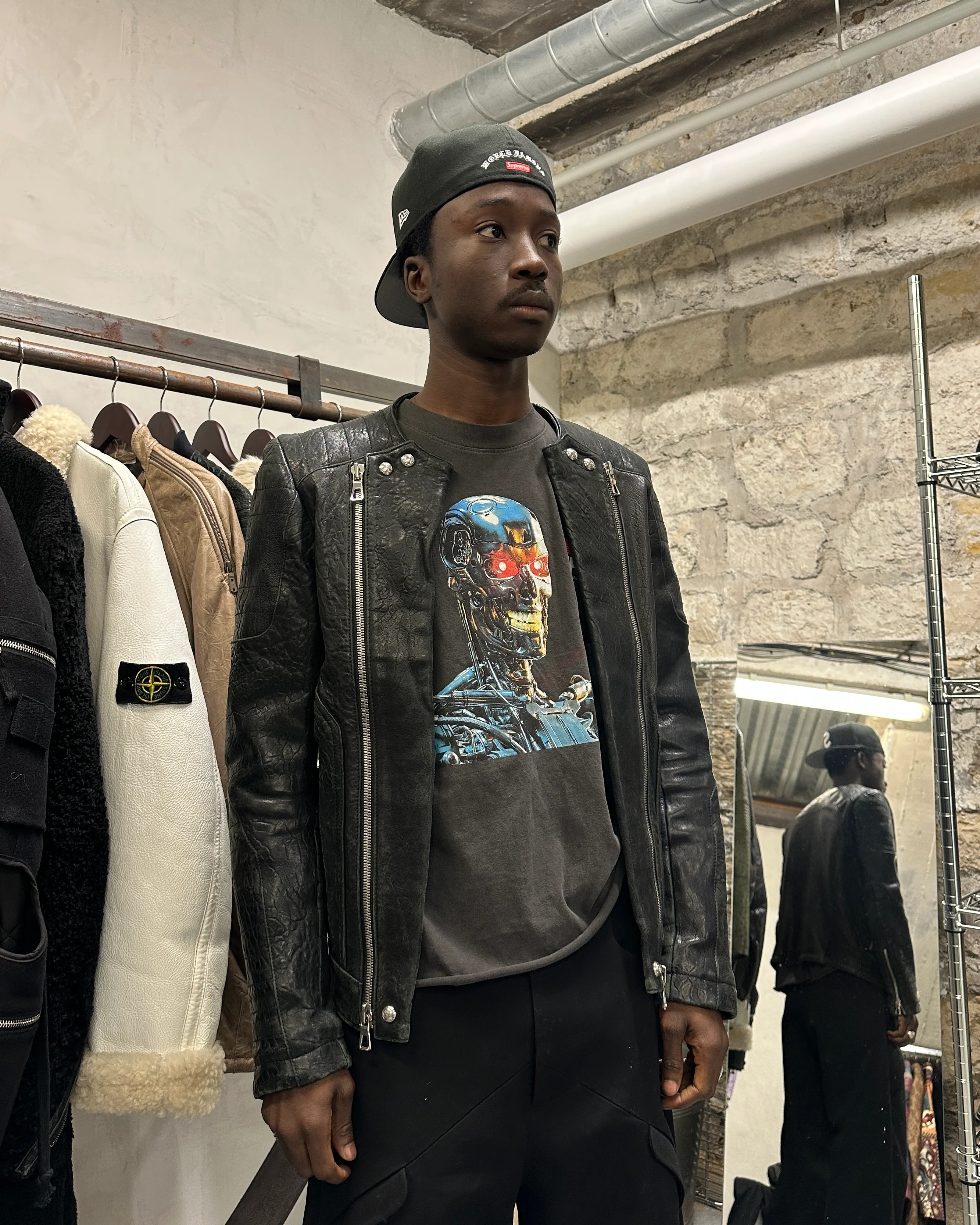 AW2015 Balmain x H&M Pure Biker Leather Jacket - Image 2