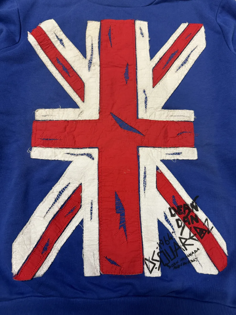 AW2015 Dsquared2 UK Flag Blue Sweater - Image 5