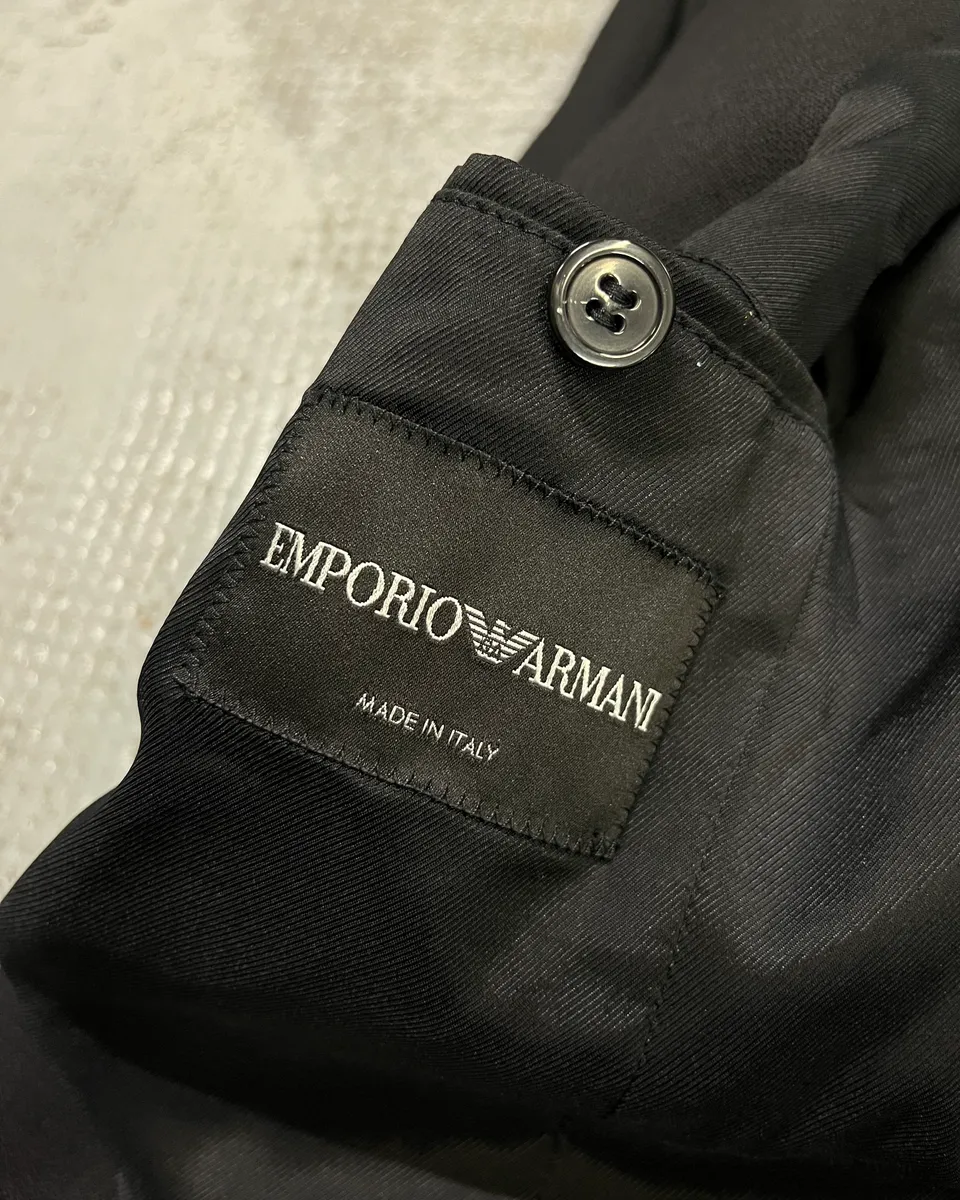 AW2015 Emporio Armani Black Full Zip Blazer Jacket - Image 11
