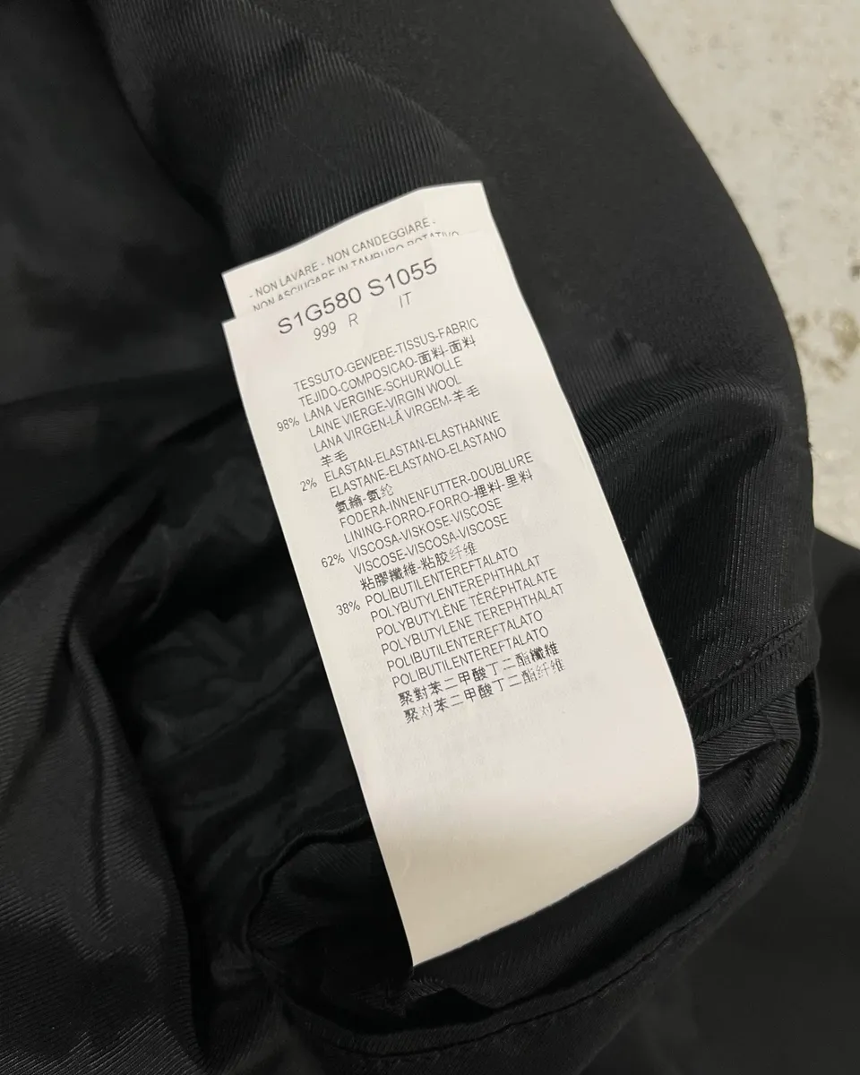 AW2015 Emporio Armani Black Full Zip Blazer Jacket - Image 13