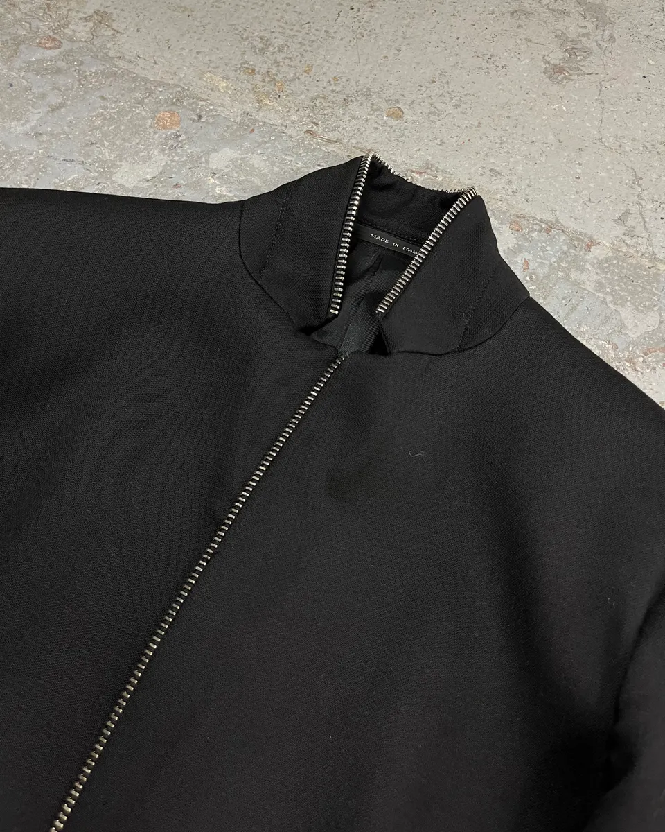 AW2015 Emporio Armani Black Full Zip Blazer Jacket - Image 6