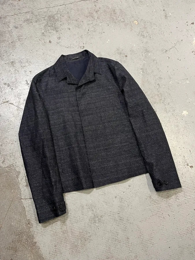 AW2015 Emporio Armani Wool Navy Jacket - Image 4
