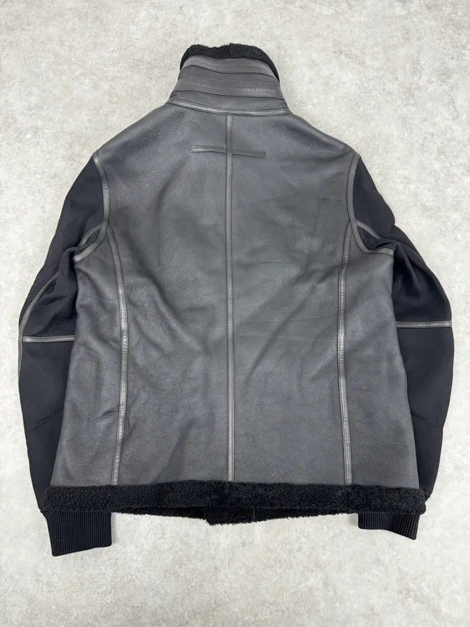 AW2015 Givenchy Black Shearling Collar Leather Jacket by Riccardo Tisci - Image 4