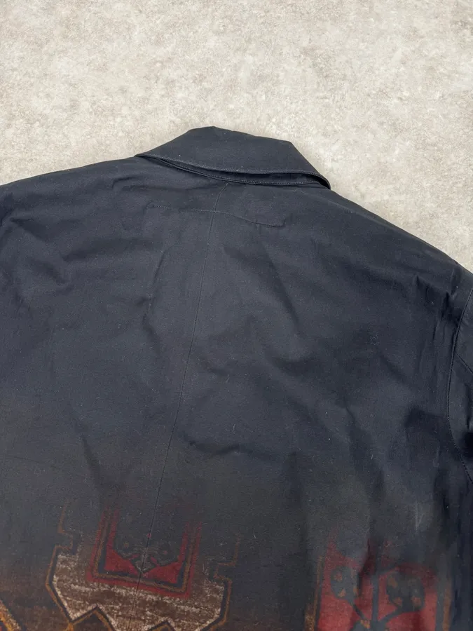 AW2015 Givenchy Sample Black & Orange Persian Long Jacket by Riccardo Tisci - Image 8
