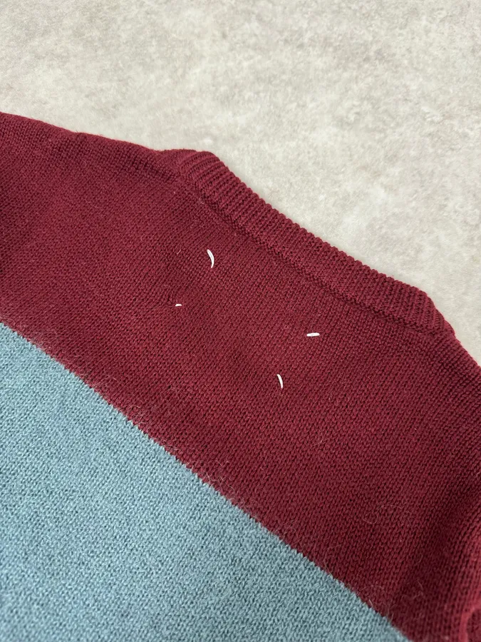 AW2015 Maison Margiela Red & Black Striped Wool Sweater - Image 8
