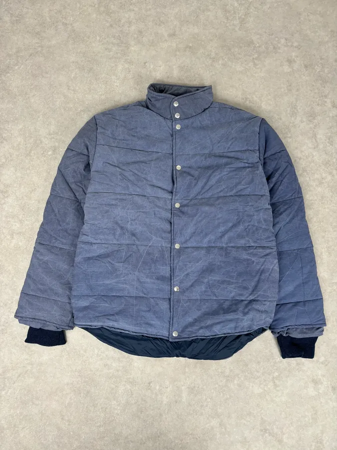 AW2015 Our Legacy Blue Pigment Tie Dye Puffer Bomber Jacket