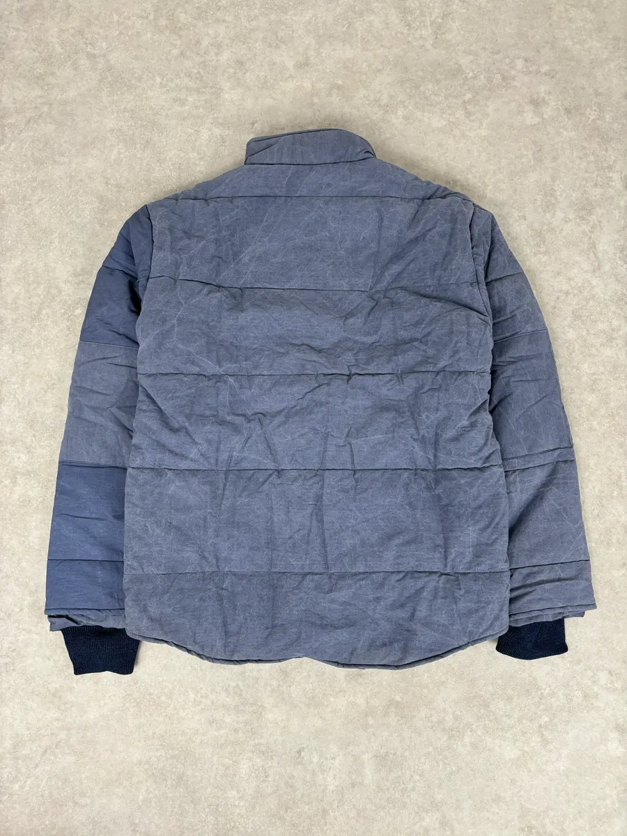 AW2015 Our Legacy Blue Pigment Tie Dye Puffer Bomber Jacket - Image 5