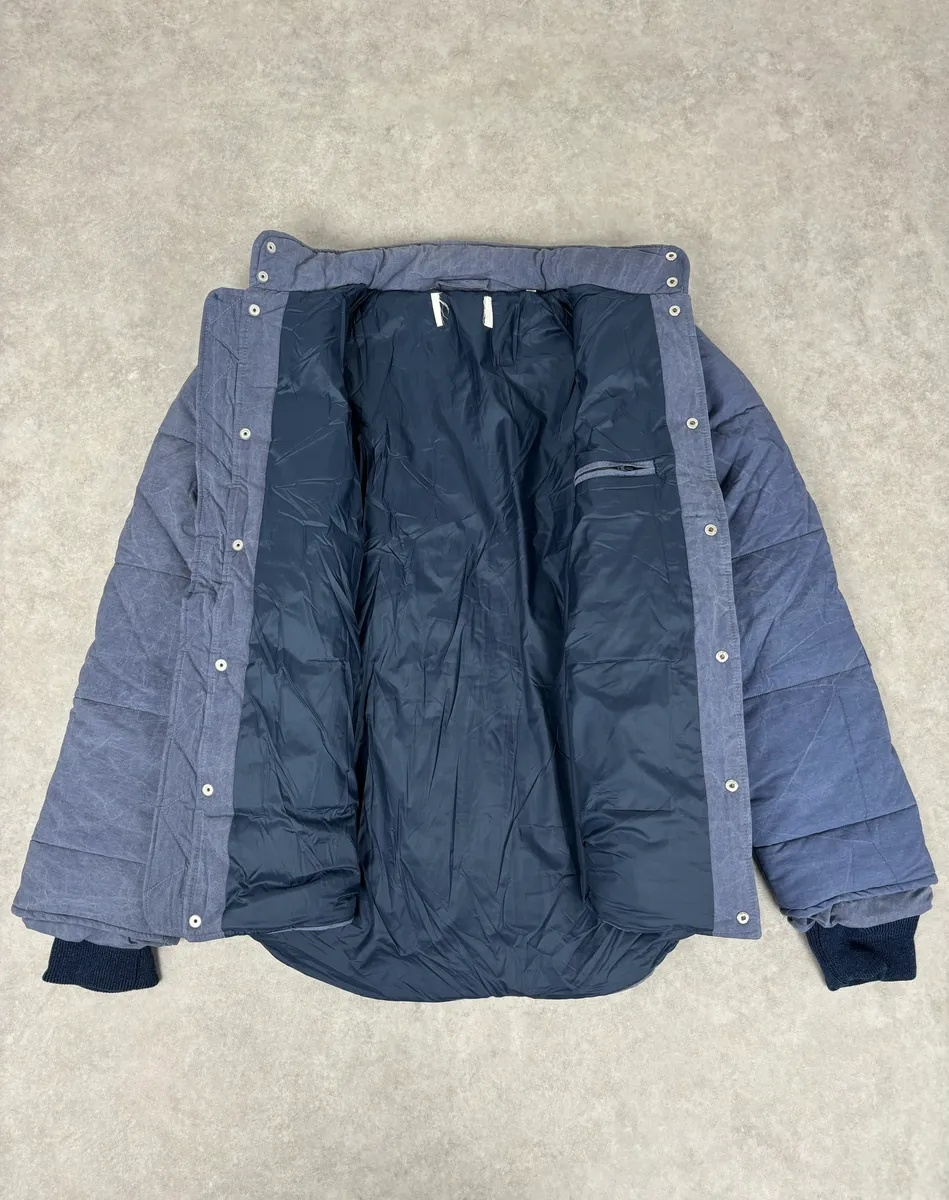 AW2015 Our Legacy Blue Pigment Tie Dye Puffer Bomber Jacket - Image 6