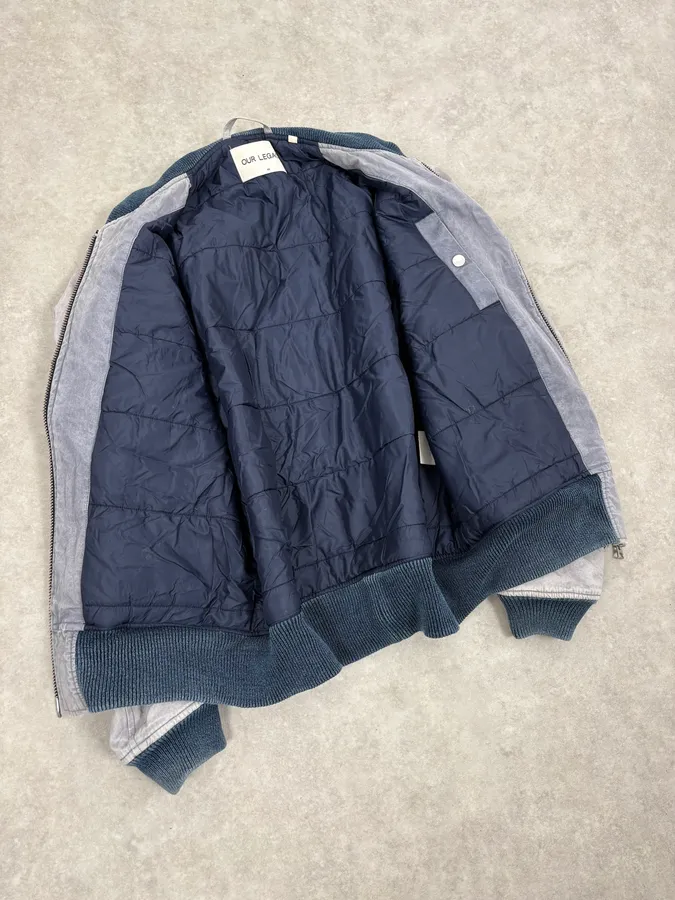 AW2015 Our Legacy Grey Tie Dye Bomber Jacket - Image 7