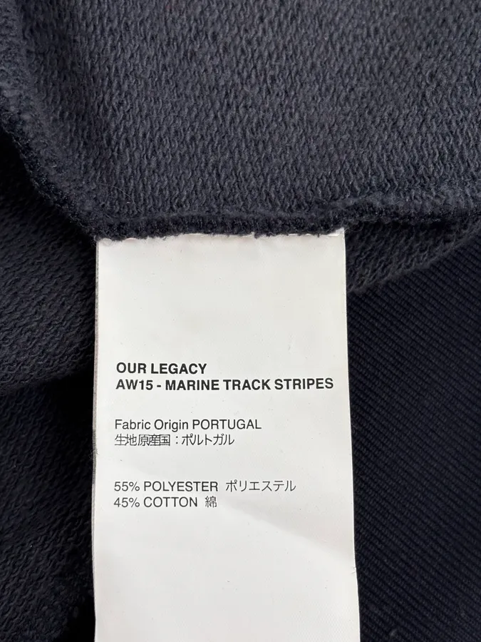 AW2015 Our Legacy Navy Track Stripes Jacket - Image 12