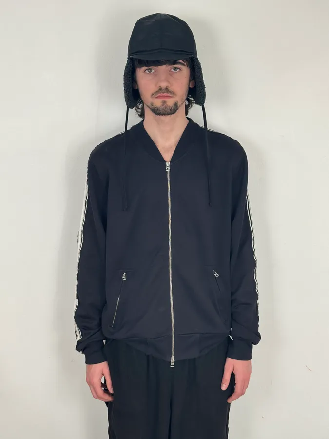 AW2015 Our Legacy Navy Track Stripes Jacket - Image 2