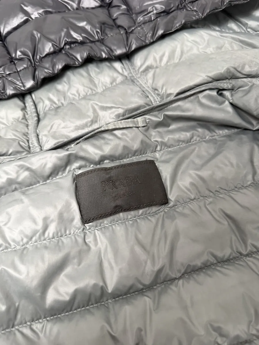 AW2015 Prada Black Hooded Puffer Quilted Jacket - Image 12