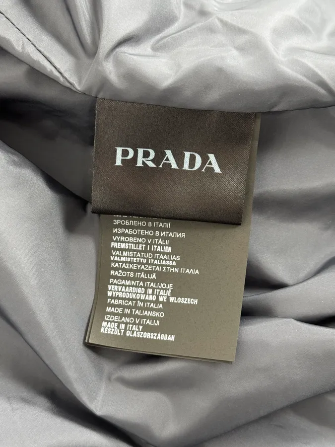AW2015 Prada Navy Leather Bomber Jacket - Image 11