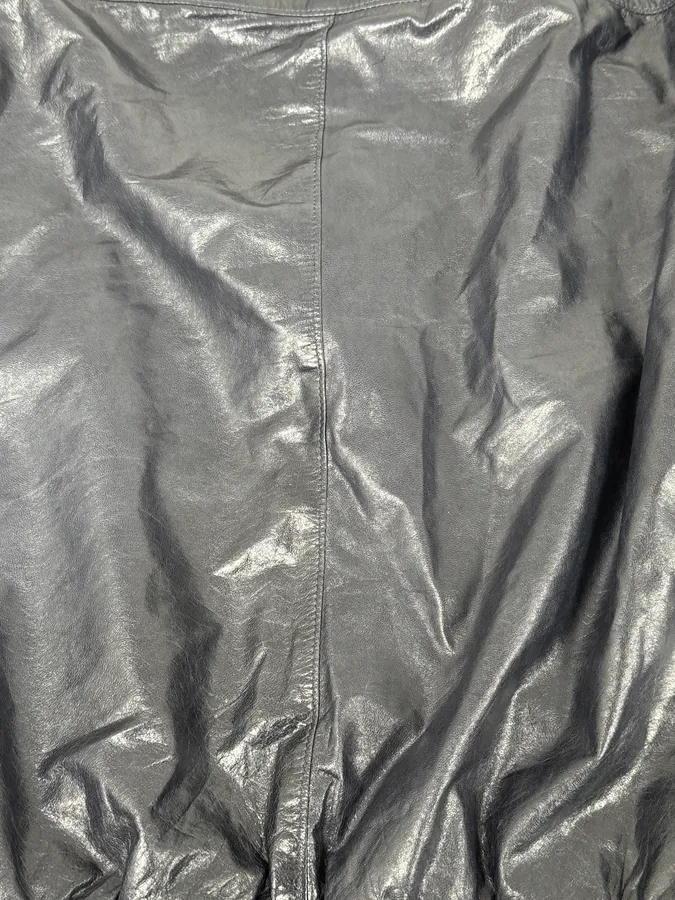 AW2015 Prada Navy Leather Bomber Jacket - Image 9