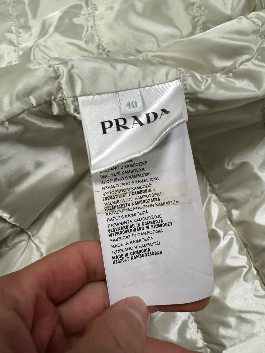 AW2015 Prada Olive Puffer Down Nylon Jacket - Image 12