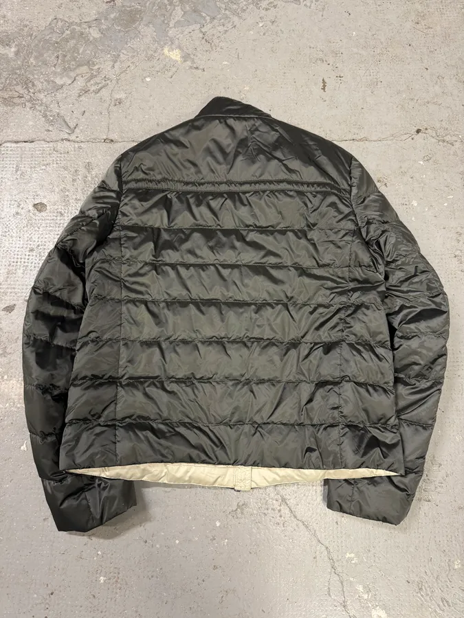 AW2015 Prada Olive Puffer Down Nylon Jacket - Image 5