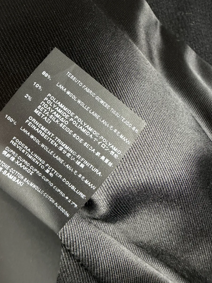 AW2015 Saint Laurent Black Wool Multi Zip Jacket by Hedi Slimane - Image 14