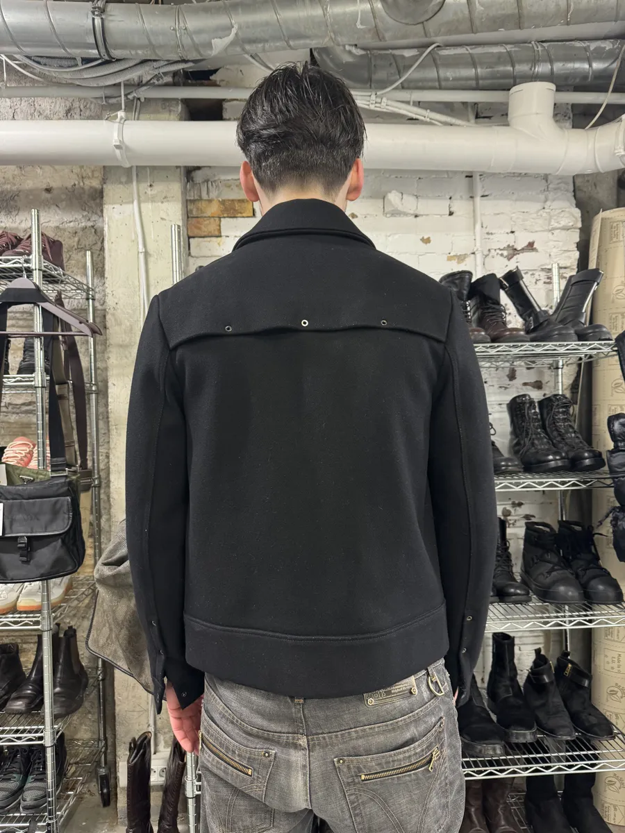 AW2016 Acne studios Black Wool Structural Jacket - Image 4