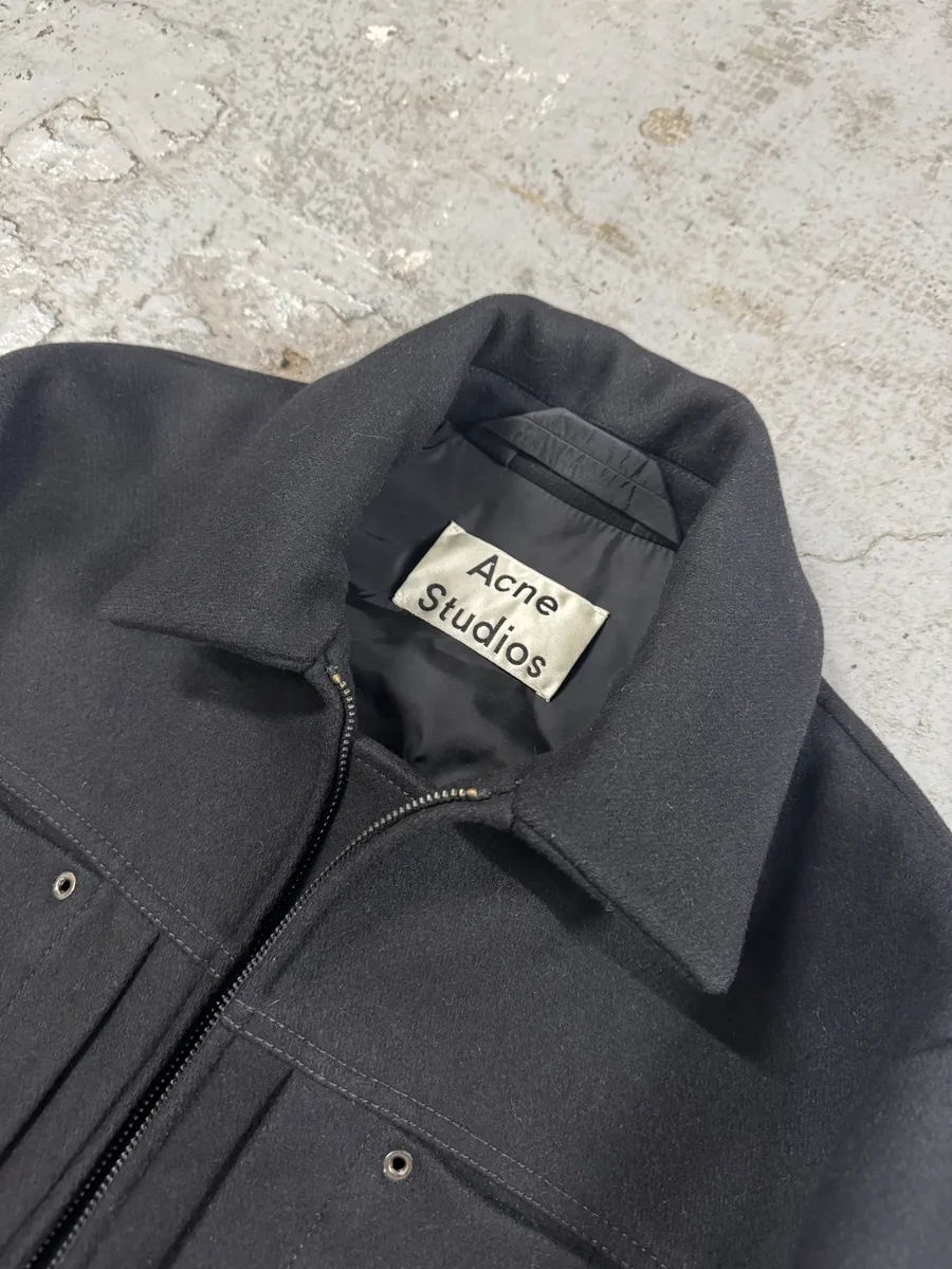 AW2016 Acne studios Black Wool Structural Jacket - Image 8