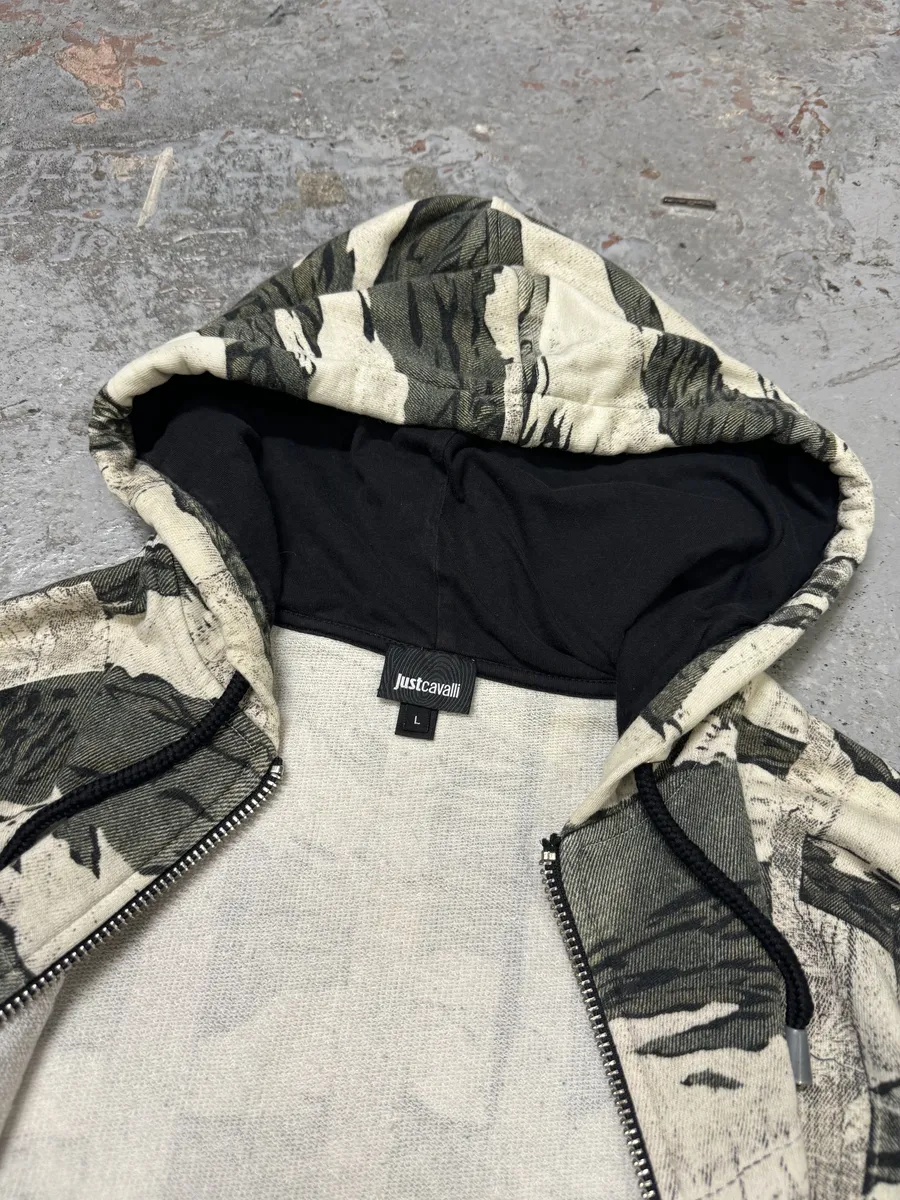 AW2016 Cavalli Military Urban Zip-up Sweatshirt - Image 10