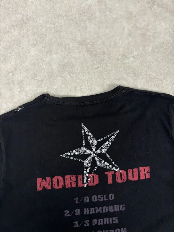 AW2016 Cavalli World Tour Leopard Guitar Black T-Shirt - Image 6