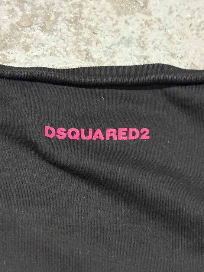 AW2016 DSquared2 Asian Fighters Black T-Shirt - Image 9