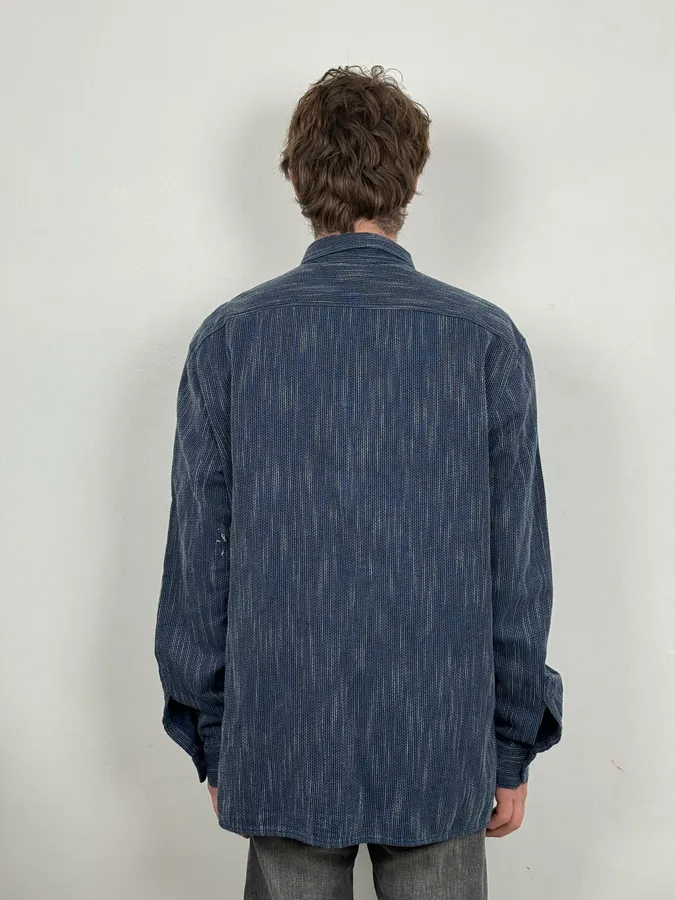 AW2016 Dsquared2 Navy Chinese Officer Shirt - Image 3