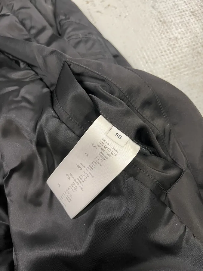 AW2016 Givenchy Black Asymmetrical 2 Zips Bomber Jacket - Image 11