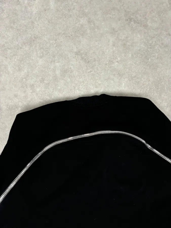 AW2016 Givenchy Black Back-Zip Denim Sweater by Riccardo Tisci - Image 6