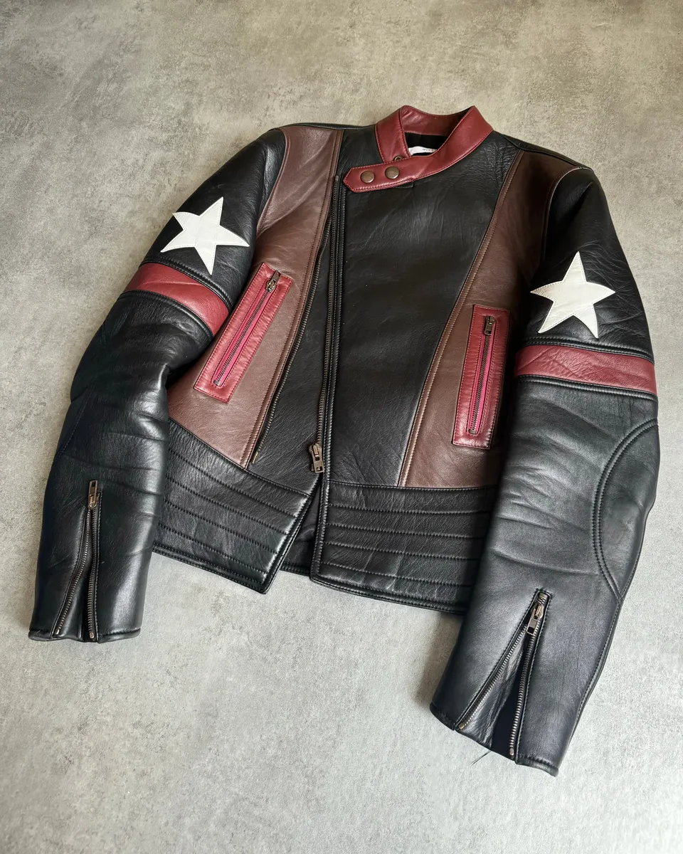 AW2016 Givenchy Moto Star Asymmetrical Biker Leather Jacket by Riccardo Tisci - Image 8