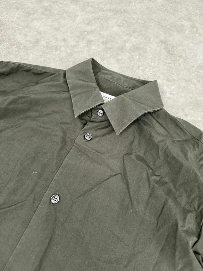 AW2016 Maison Margiela Classy Classic Olive Shirt - Image 5