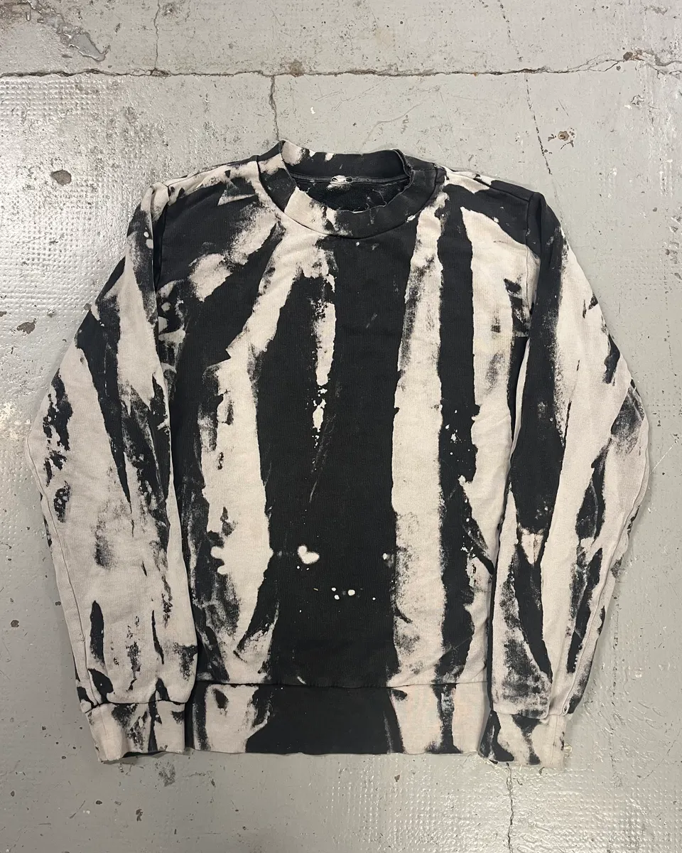 AW2016 Maison Margiela MM6 Grey & White Sweater - Image 4
