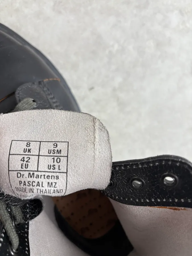 AW2016 Marni Dr. Martens Black Leather Combat Boots - Image 10