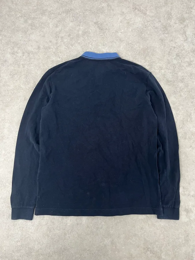 AW2016 Prada Black & Blue Linea Rossa Polo Shirt - Image 6