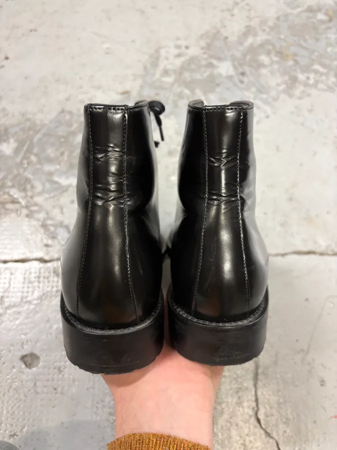 AW2016 Saint Laurent Black Classy Leather Boots - Image 8