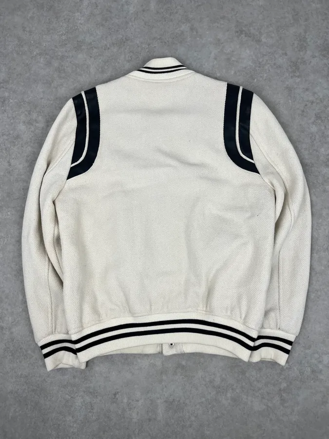 AW2016 Saint Laurent White Buttoned Teddy Jacket - Image 6