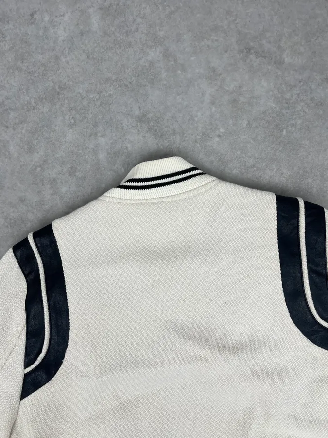 AW2016 Saint Laurent White Buttoned Teddy Jacket - Image 7