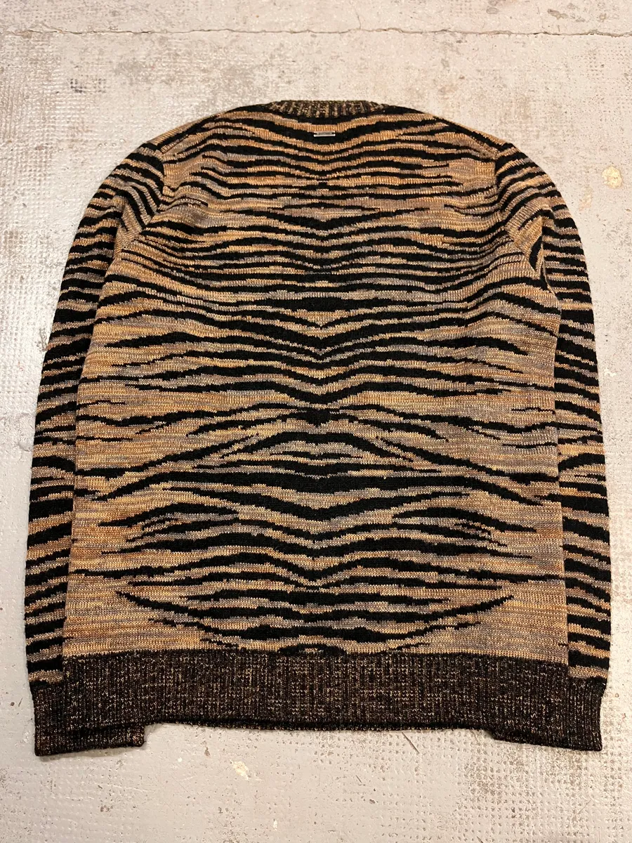 AW2017 Cavalli Brown & Black Tiger Sweater - Image 7
