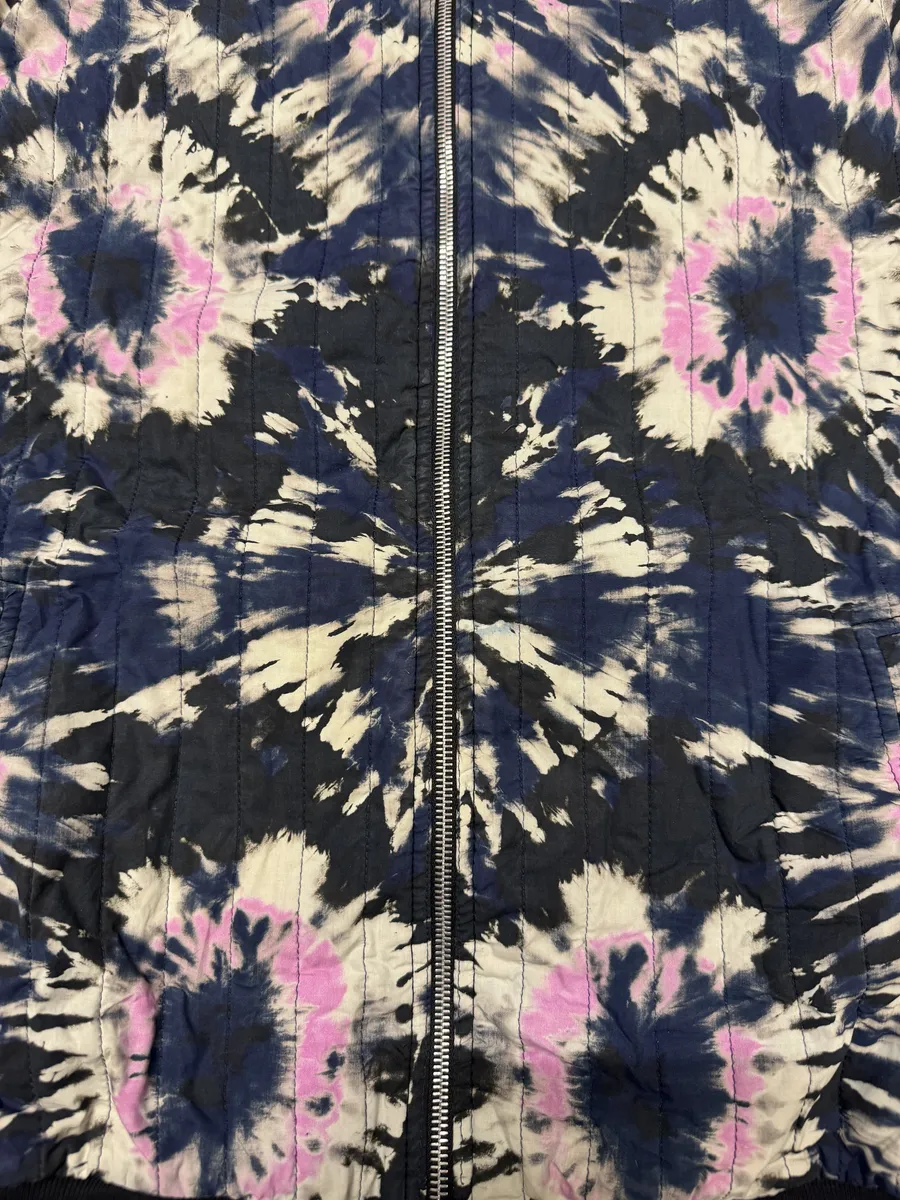 AW2017 Dries Van Noten Quilted Psychadelic Navy Bomber Jacket - Image 10