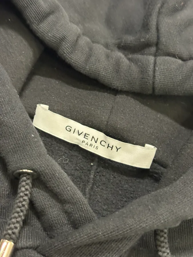 AW2017 Givenchy Black Mesh-Paneled Hoodie by Riccardo Tisci - Image 9