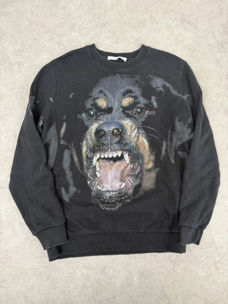 AW2017 Givenchy Black Rottweiler Dog Sweater - Image 5