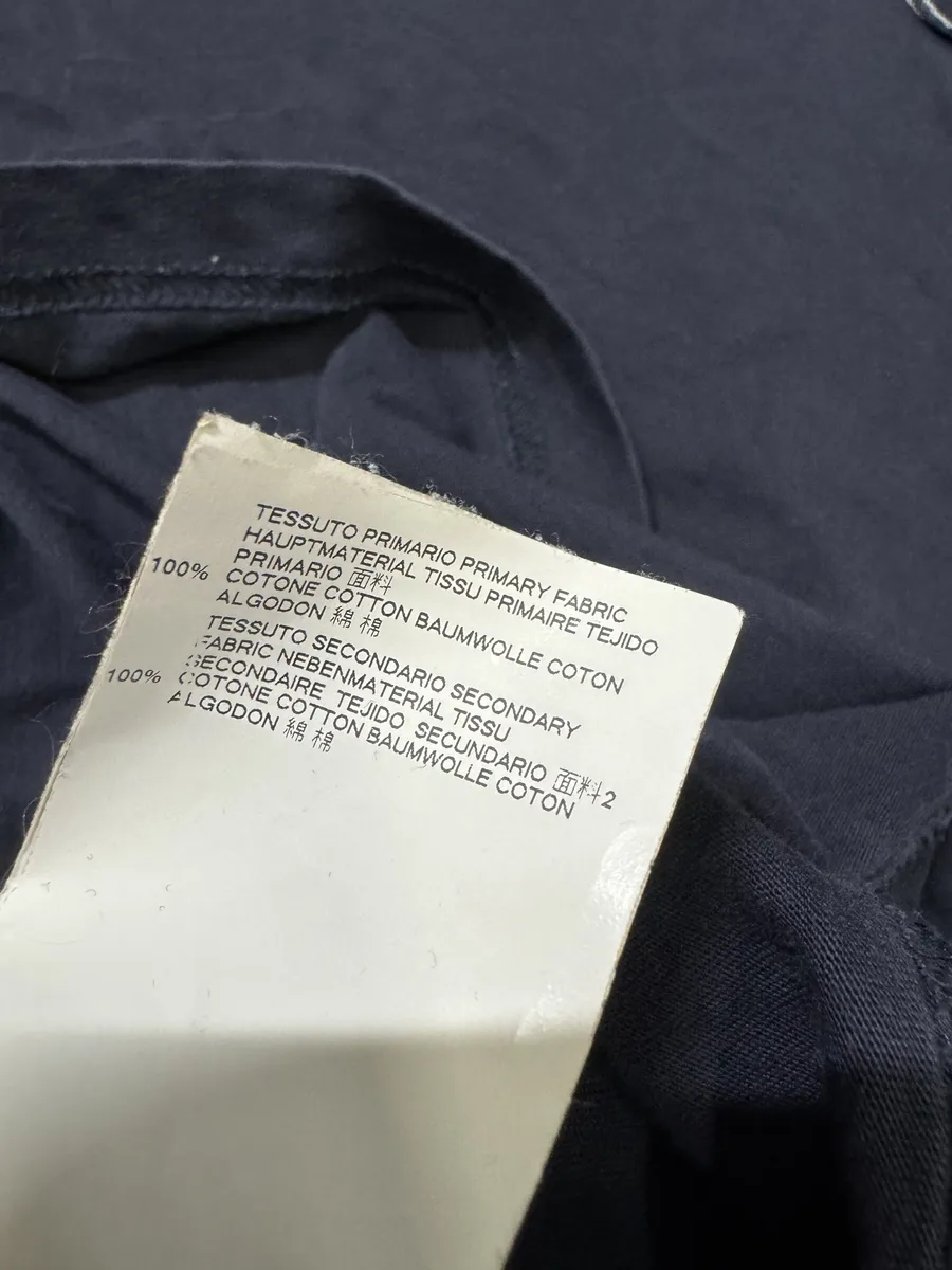 AW2017 Maison Margiela Navy Signature T-Shirt - Image 5