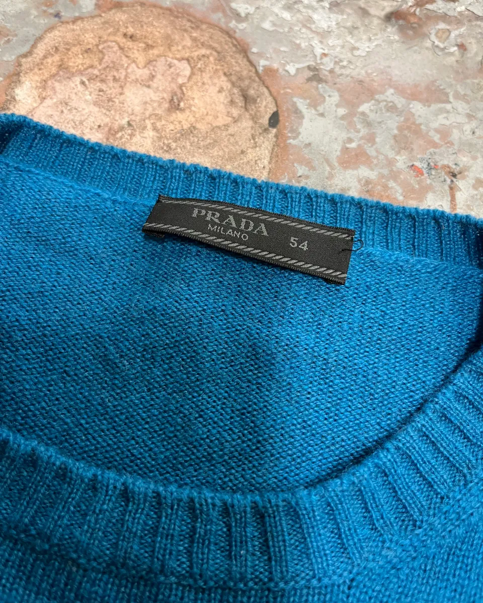 AW2017 Prada Blue Cozy Sweater - Image 8