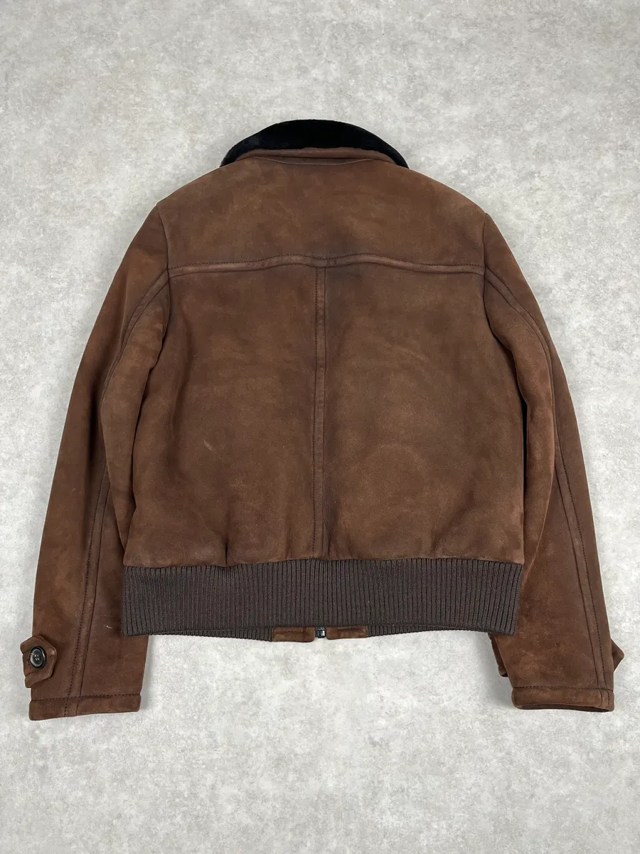 AW2017 Prada Brown Shearling Leather Jacket - Image 6