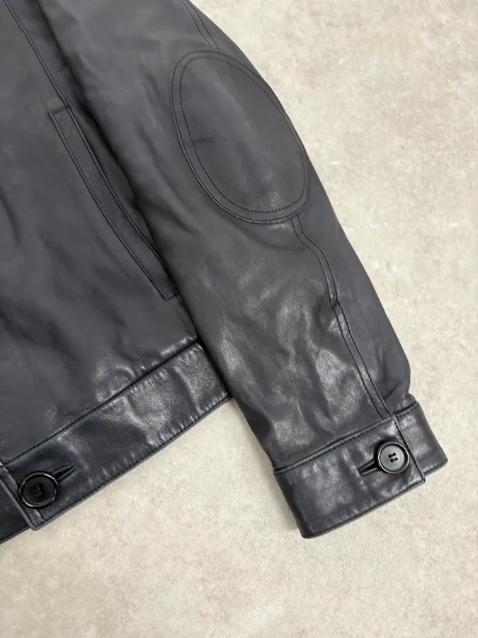 AW2017 Prada Dark Obscure Minimalist Leather Jacket - Image 8